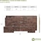 Ekena Millwork 49"W x 24 1/2"H x 1 1/4"D Castle Rock Stacked Stone, StoneWall Faux Stone Siding Panel, Canyon Brown PNU24X48CRCB - alternate 3